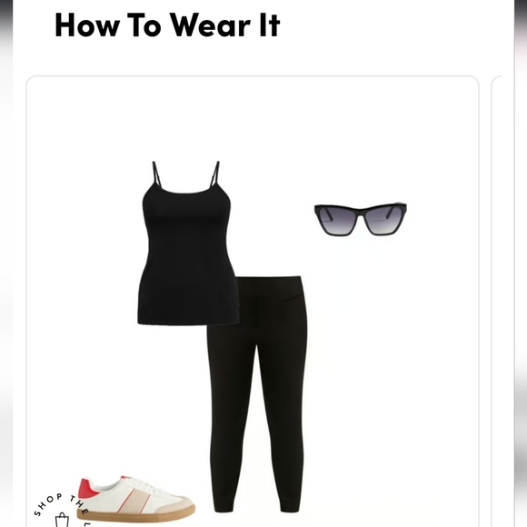 Torrid Foxy Cami: Black Fitted Camisole Sleeveless Top - Picture 11 of 11